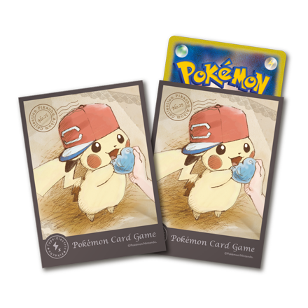 ポケモンカードゲーム　デッキシールド　ぼうしをかぶったピカチュウ　アローラ