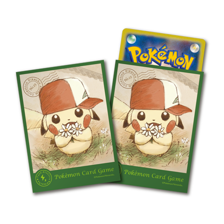 ポケモンカードゲーム　デッキシールド　ぼうしをかぶったピカチュウ　オリジナル