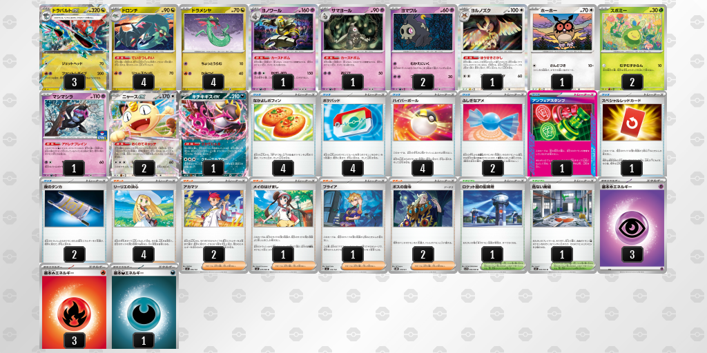 シティリーグ2026 シーズン4 オープンリーグ 9位 デッキ