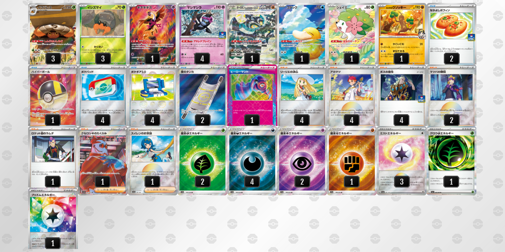 シティリーグ2026 シーズン4 オープンリーグ 2位 デッキ