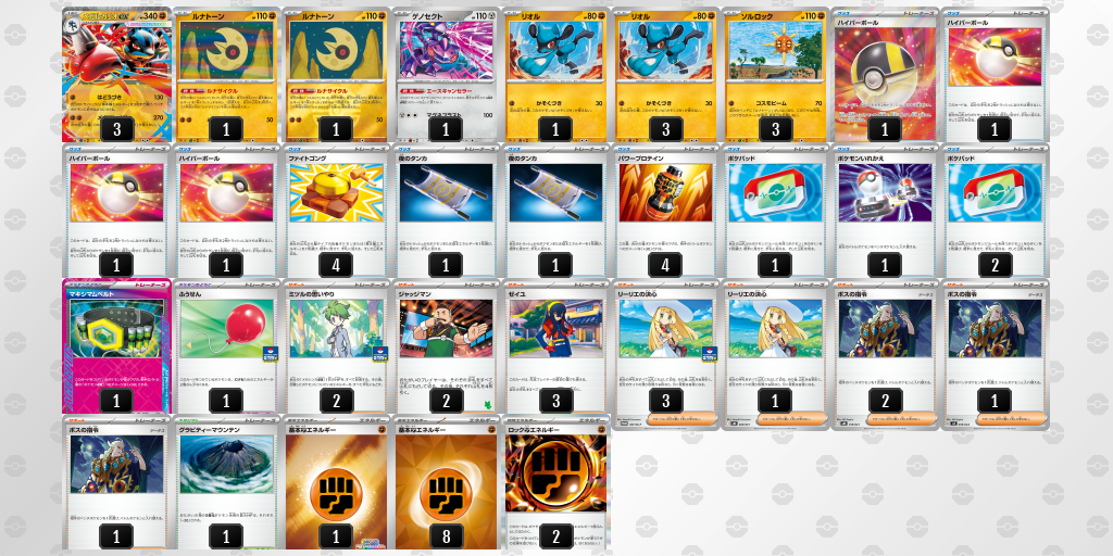 シティリーグ2026 シーズン4 シニアリーグ 3位 デッキ