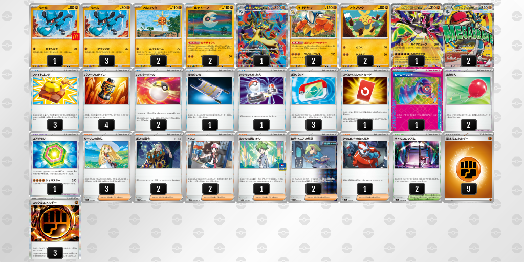 シティリーグ2026 シーズン4 シニアリーグ 2位 デッキ