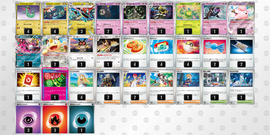 シティリーグ2026 シーズン4 オープンリーグ 3位 デッキ