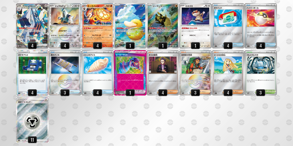 シティリーグ2026 シーズン4 オープンリーグ 2位 デッキ