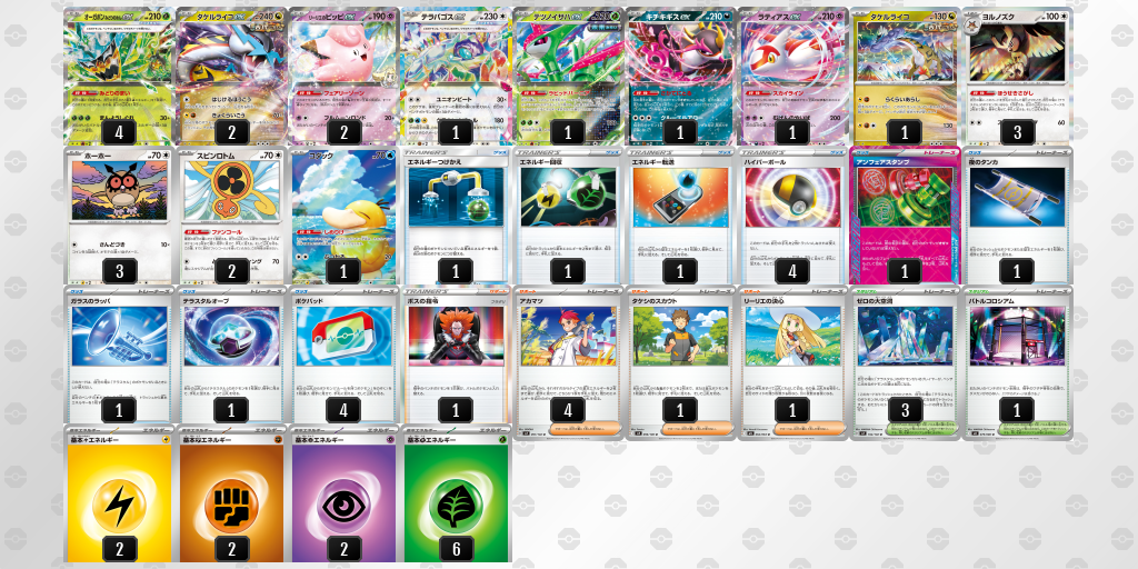 シティリーグ2026 シーズン4 オープンリーグ 9位 デッキ