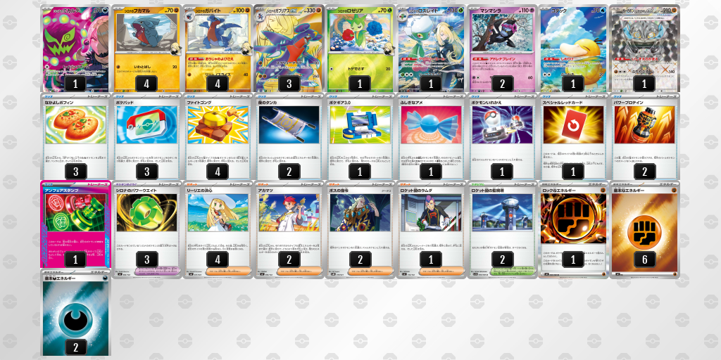 シティリーグ2026 シーズン4 オープンリーグ 5位 デッキ