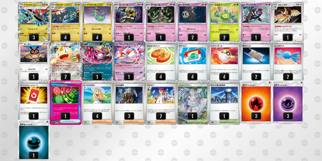 シティリーグ2026 シーズン4 オープンリーグ 1位 デッキ