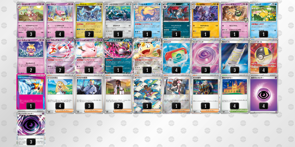 シティリーグ2026 シーズン4 オープンリーグ 3位 デッキ