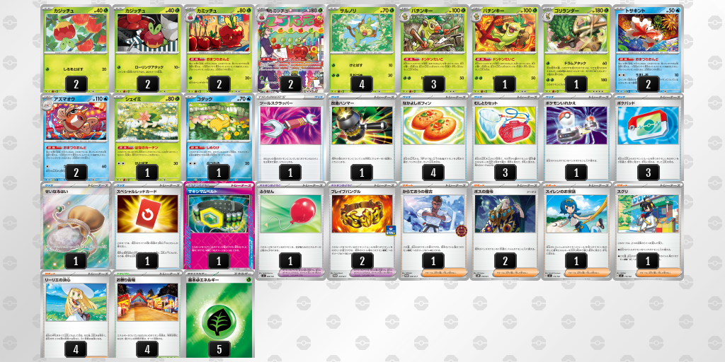 シティリーグ2026 シーズン4 ジュニアリーグ 1位 デッキ