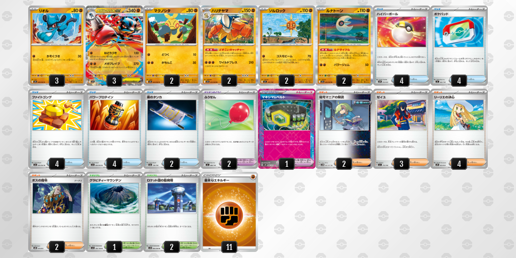 シティリーグ2026 シーズン4 ジュニアリーグ 3位 デッキ