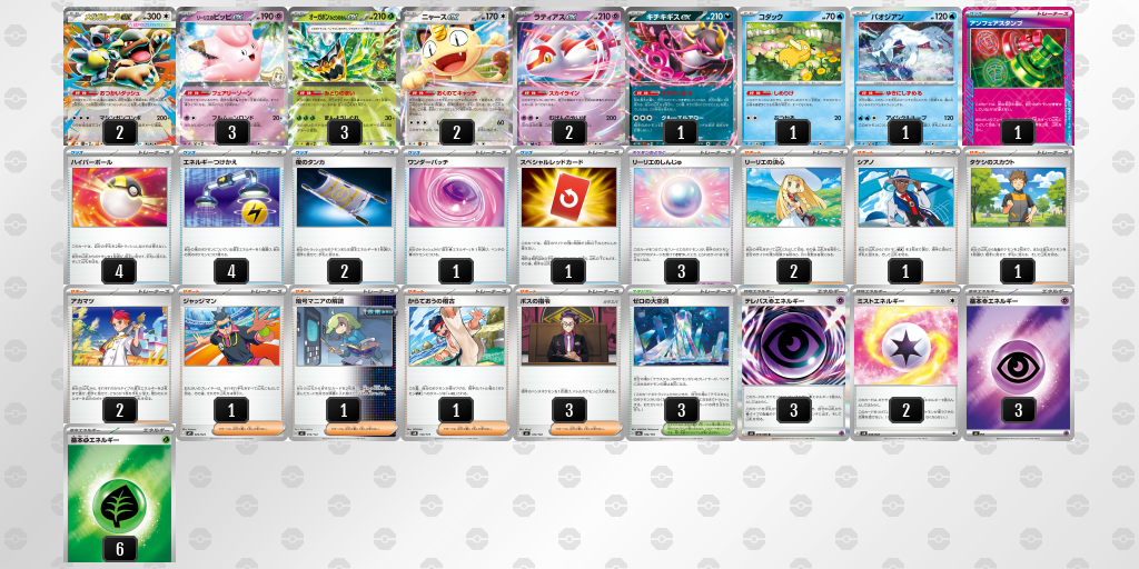 シティリーグ2026 シーズン4 オープンリーグ 9位 デッキ