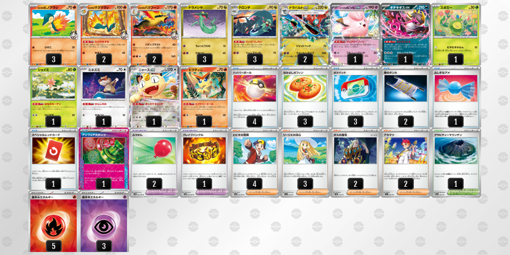 シティリーグ2026 シーズン4 オープンリーグ 9位 デッキ