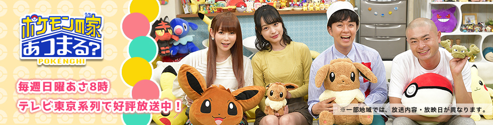 ポケモンの家あつまる？毎週日曜あさ8時テレビ東京系列で好評放送中！