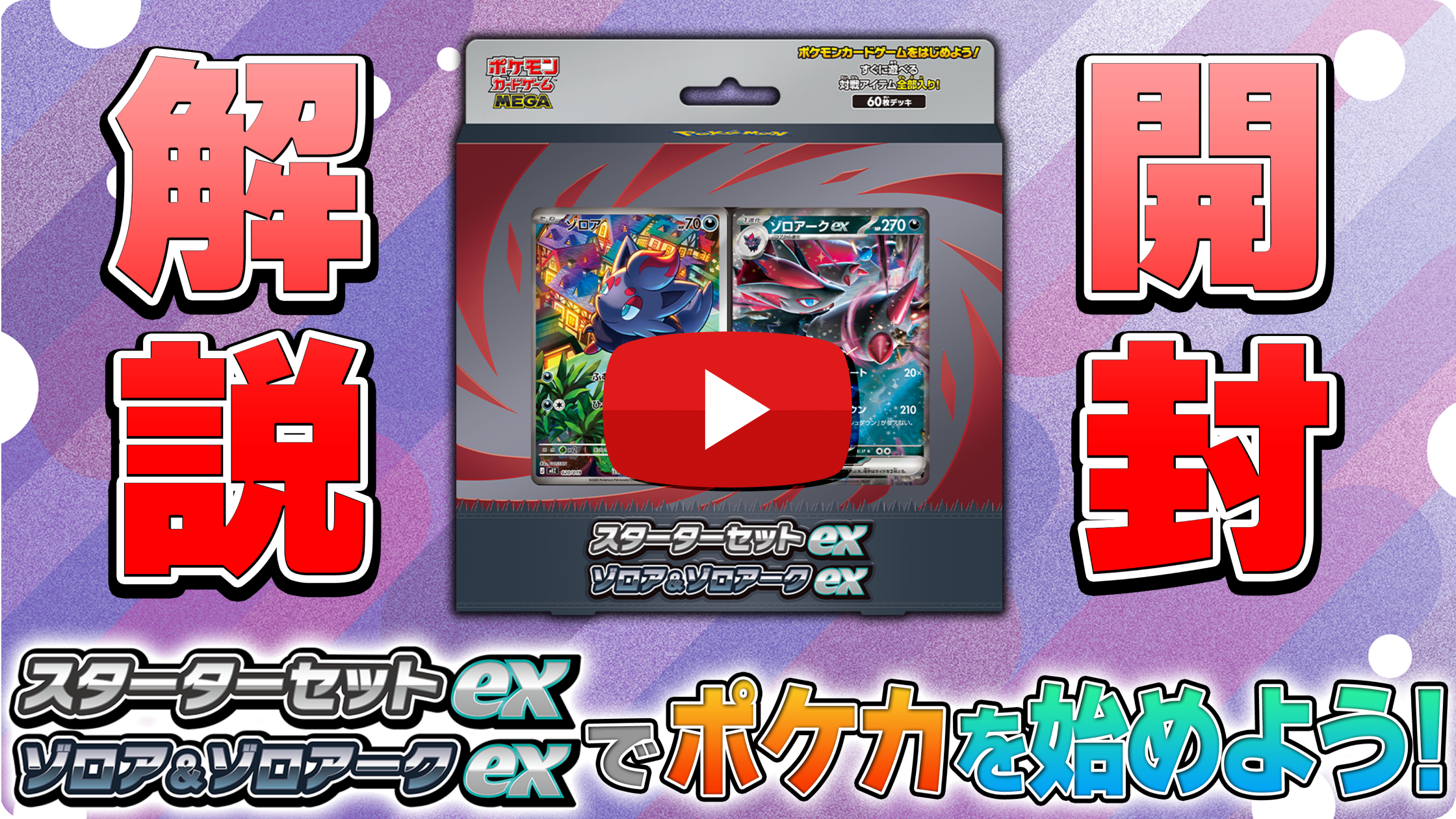 スターターセットex ゾロア＆ゾロアークexでポケカを始めよう！