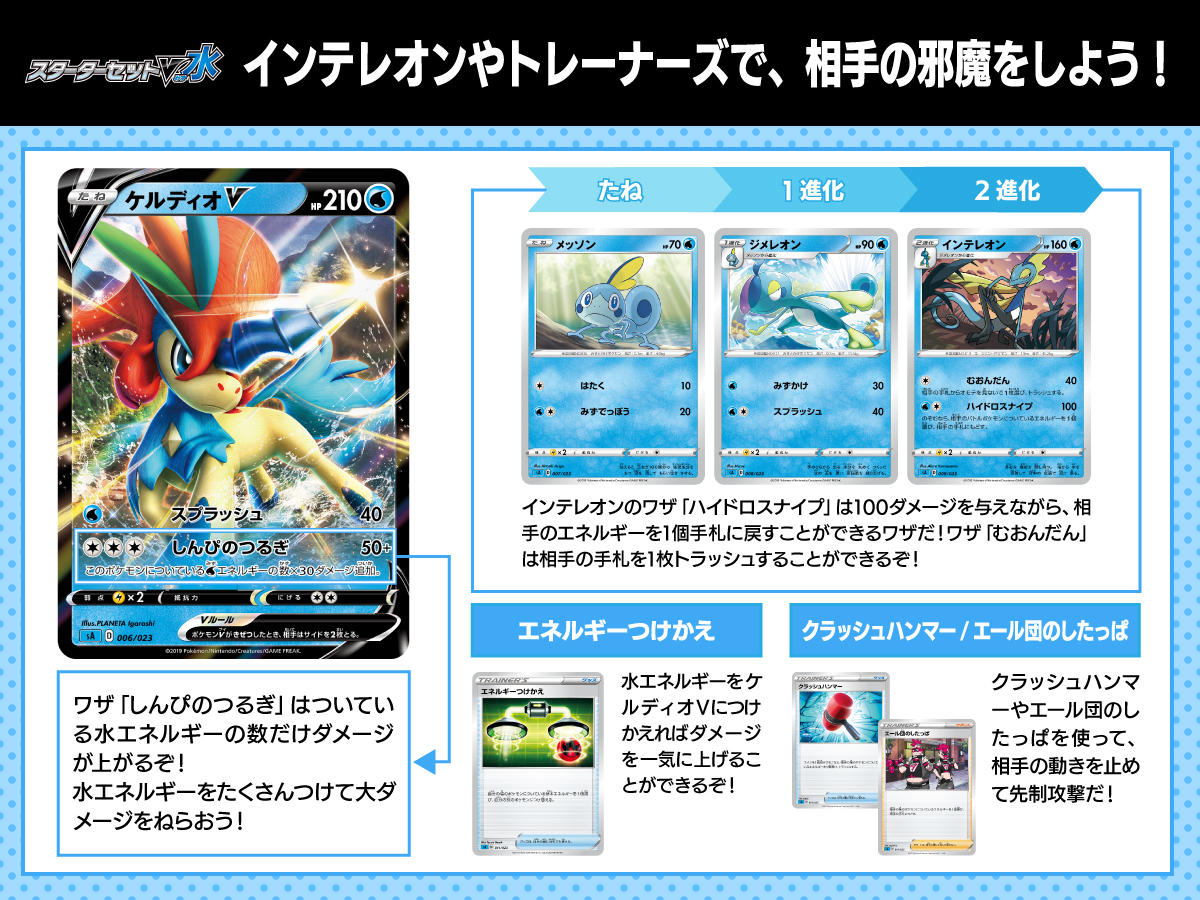 【新品未開封品】ポケモンカードゲーム　スターターセットV　水