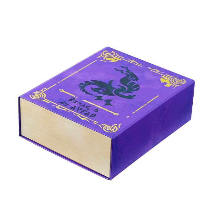 card box violet book