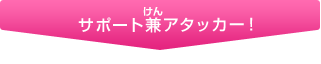 サポート兼（けん）アタッカー！