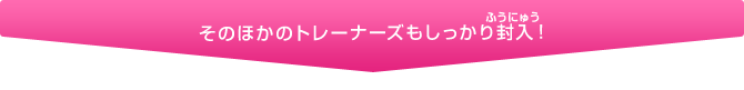 そのほかのトレーナーズもしっかり封入（ふうにゅう）！